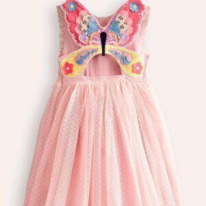 NWOT Mini Boden Ballet Tulle Appliqué Back Dress